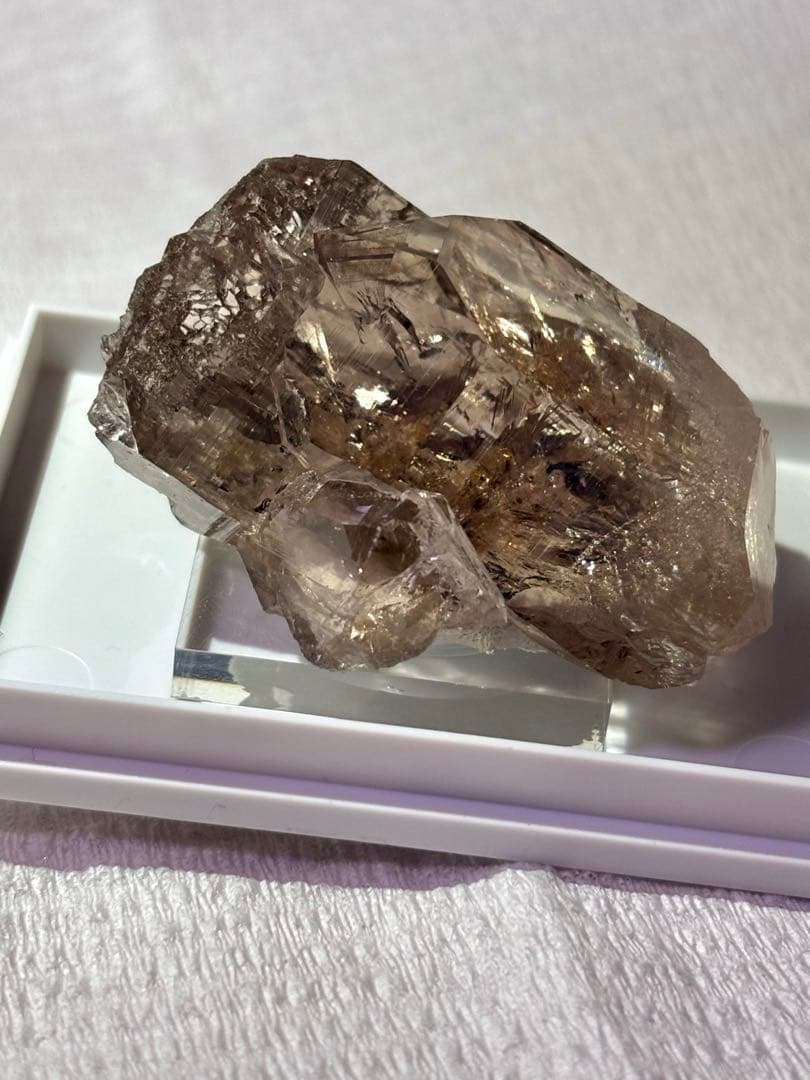 【超希少】アルプス水晶 スモーキークォーツ(スイス産) 煙水晶 鉱物標本