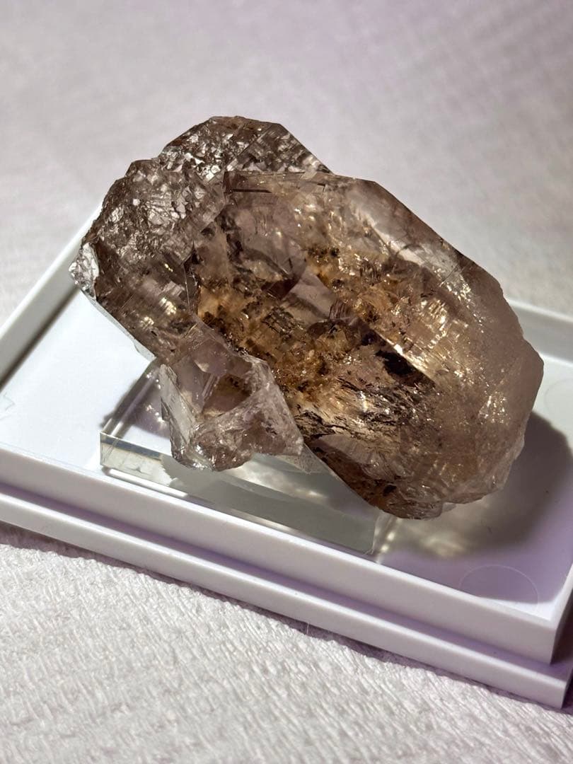 【超希少】アルプス水晶 スモーキークォーツ(スイス産) 煙水晶 鉱物標本