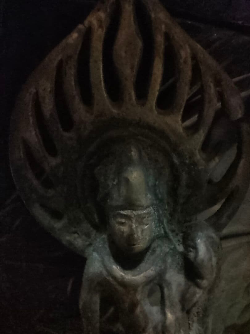 観音立像　古銅　統一新羅　北魏　朝鮮美術　中国美術　骨董アンティーク