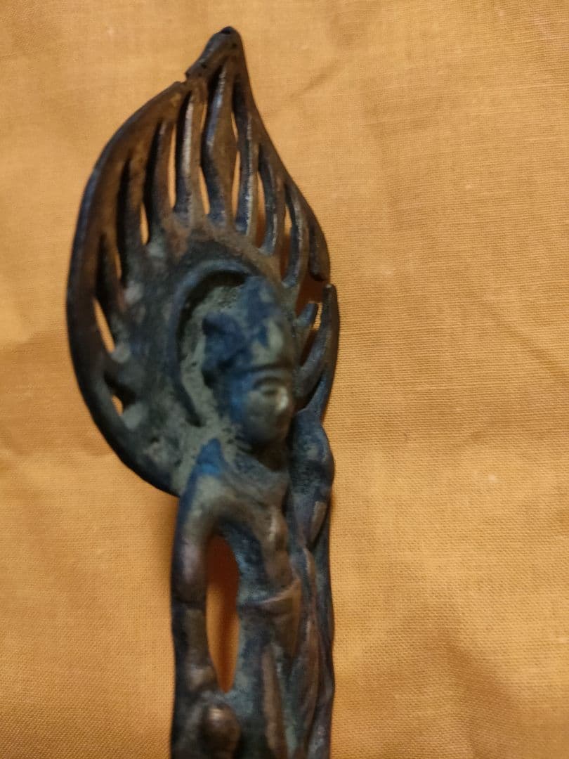 観音立像　古銅　統一新羅　北魏　朝鮮美術　中国美術　骨董アンティーク