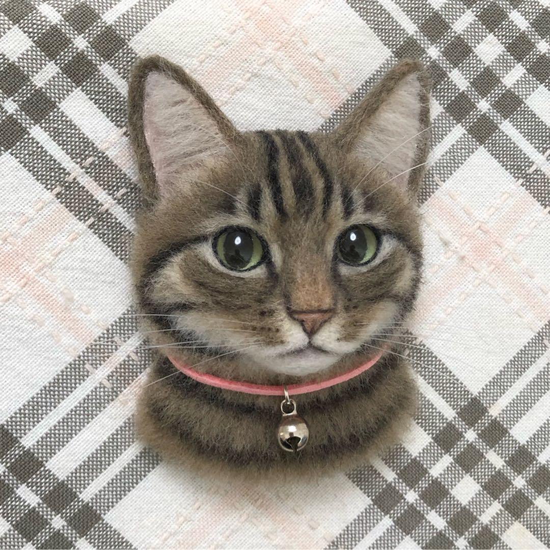 羊毛フェルト 猫 ハンドメイド ミリ