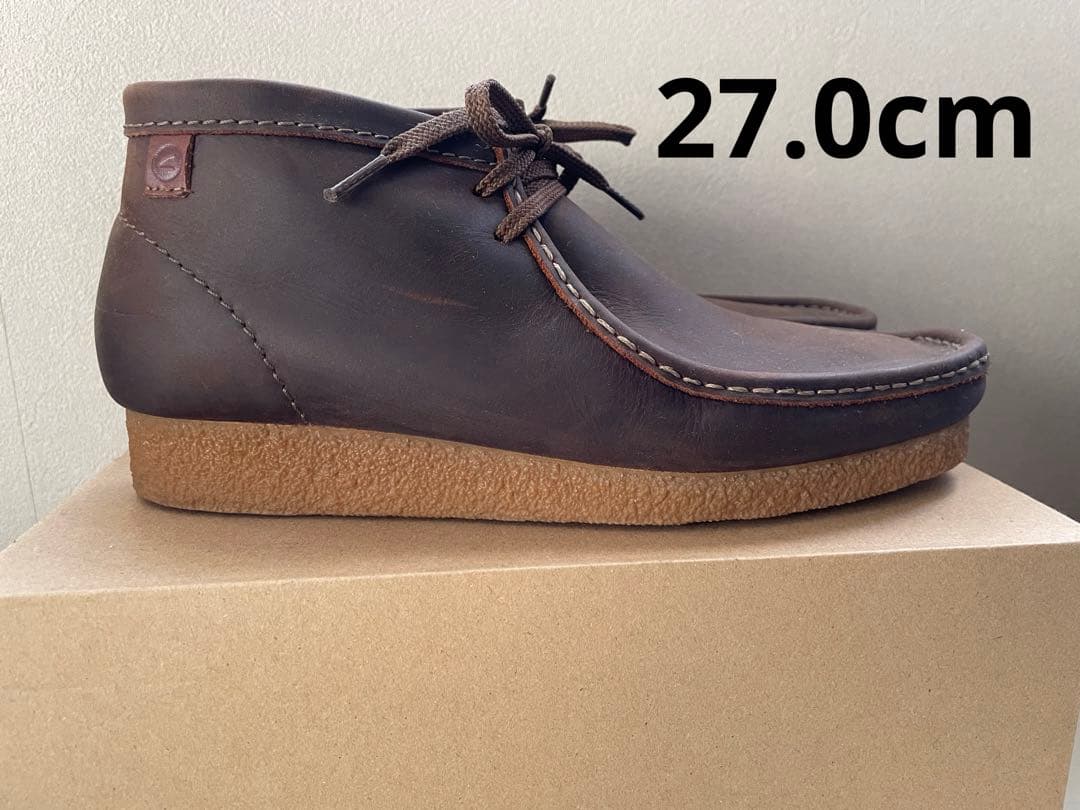 Clarks クラークス レザー ブラウン ワラビー アメリカで購入 27cm