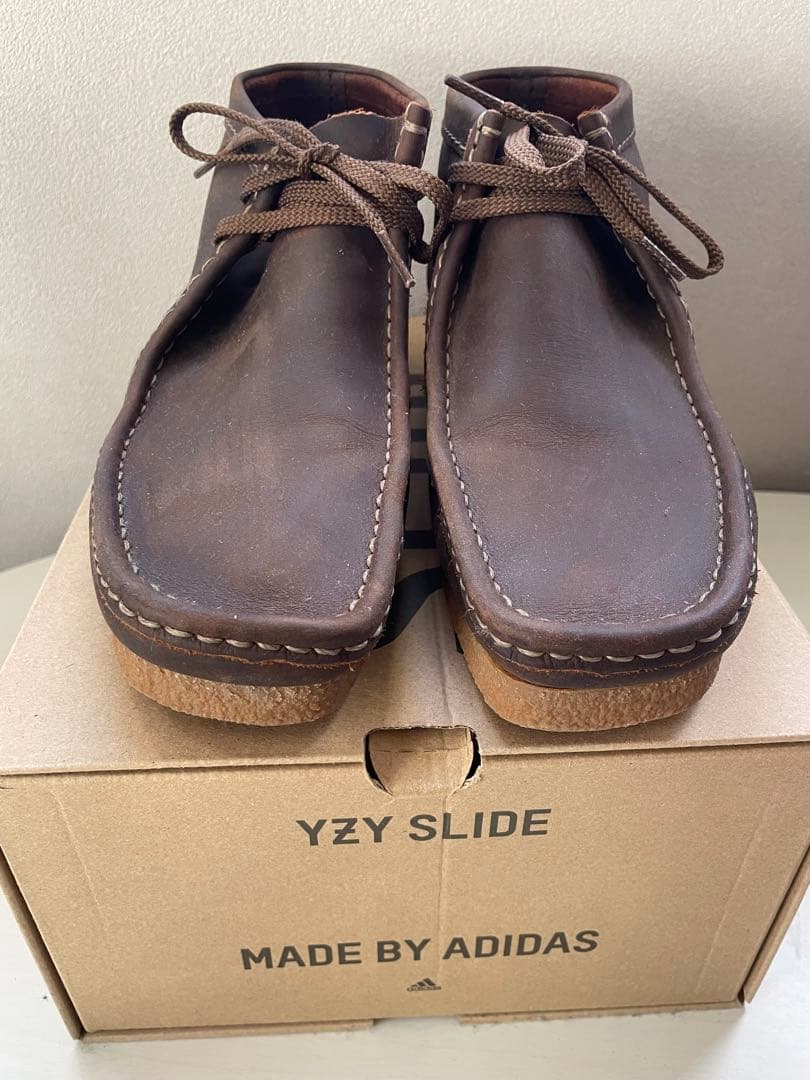 Clarks クラークス レザー ブラウン ワラビー アメリカで購入 27cm