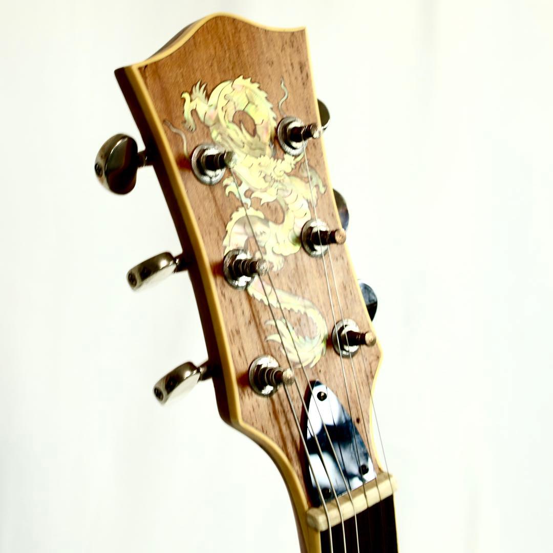 SGスタイル エレキギター　ドラゴンインレイ