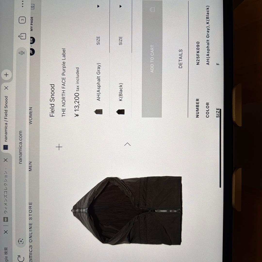 アクセサリー Nanami THE NORTH FACEPurple Label