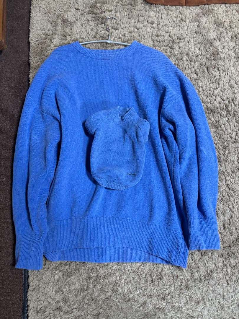 with ニット　セーター　犬服　Sサイズ　人用　Mサイズ　ペアルック　セット