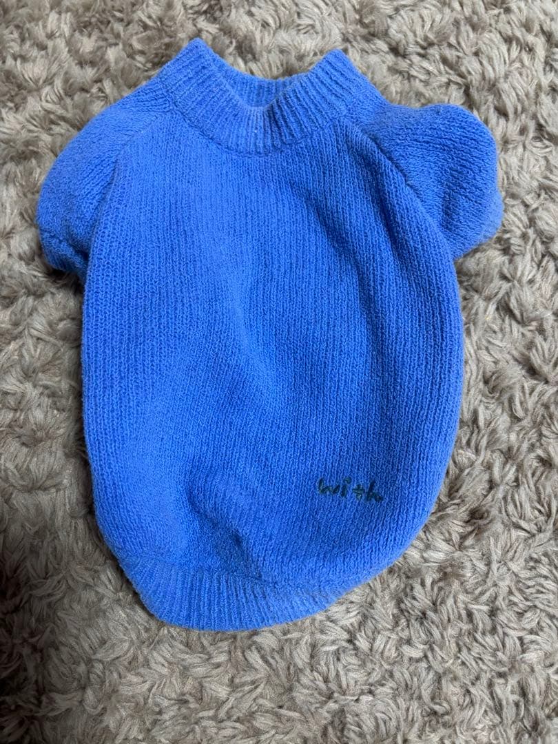 with ニット　セーター　犬服　Sサイズ　人用　Mサイズ　ペアルック　セット