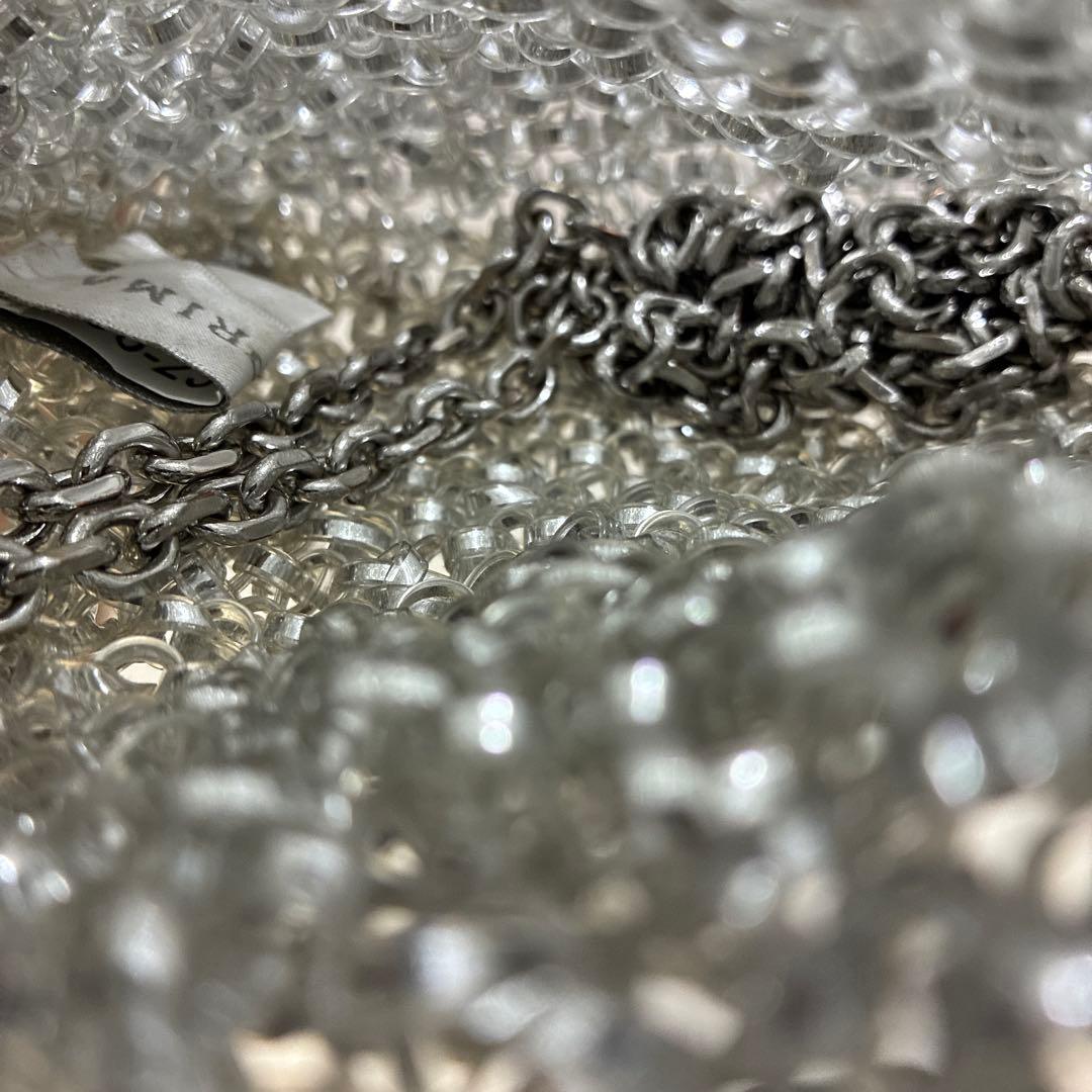 美品 アンテプリマ　シルバー　ミニアトゥーラショルダーバッグ