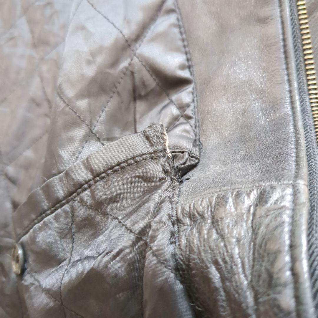 美品 オールドギャップ 牛革 レザージャケット フルジップ XLサイズ ブラック