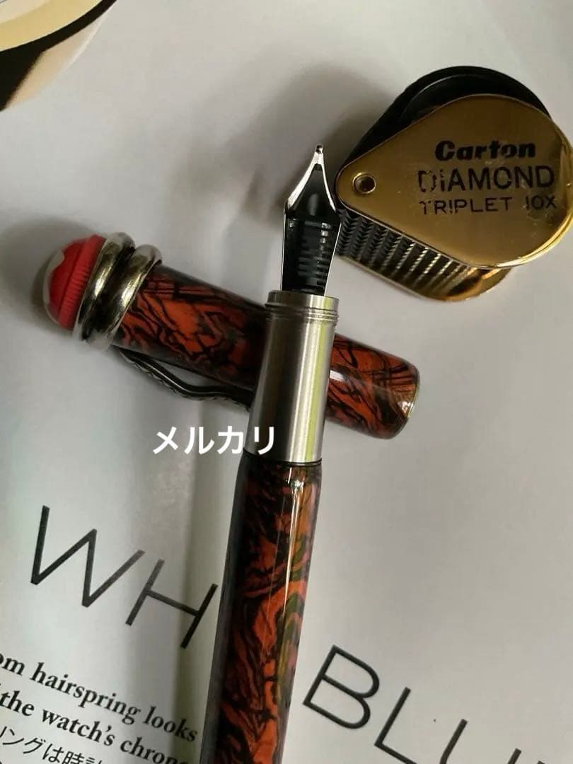 モンブラン万年筆　MontBlancルージュエノワール サーペント マーブルM