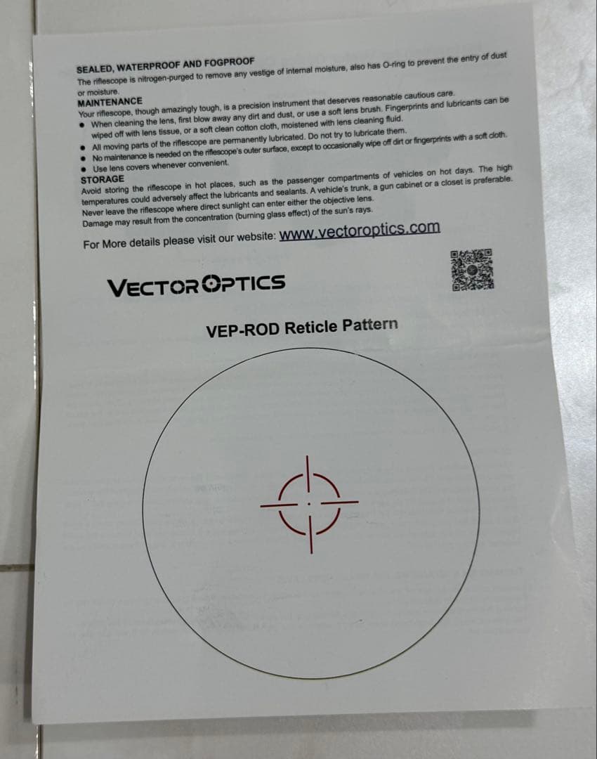 ベクターオプティクス　キャリポス1X30