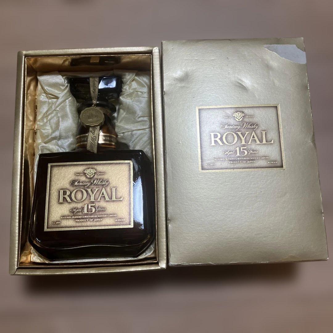 未開栓サントリーウィスキーローヤル 15年ゴールドラベル750ml
