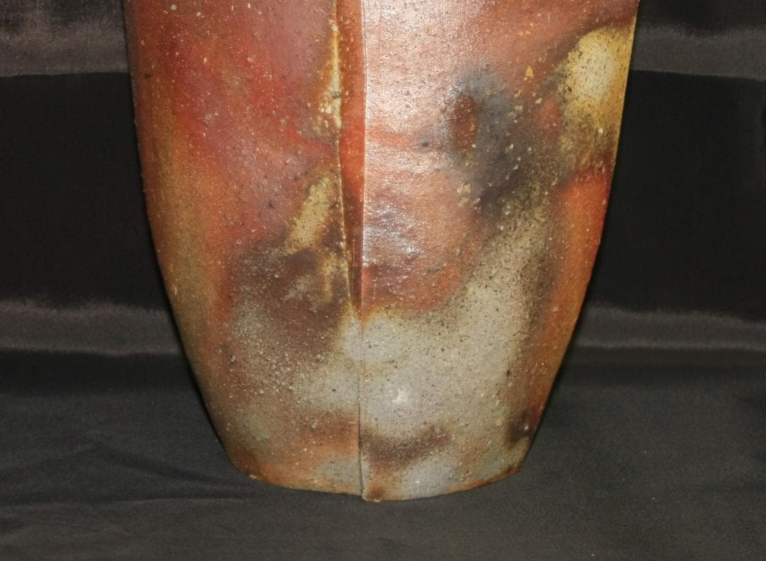 奥本丸味（工芸会正会員） 備前花入　M81