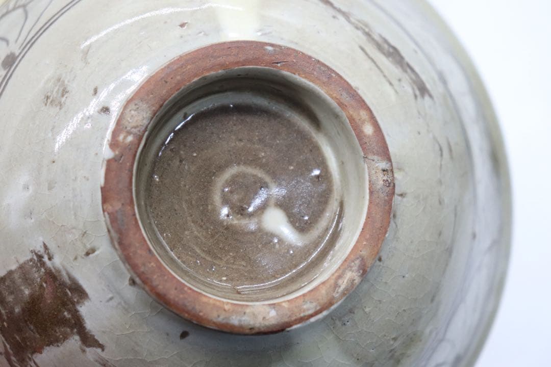 中国　磁州窯　蓮紋碗　送料込み250807