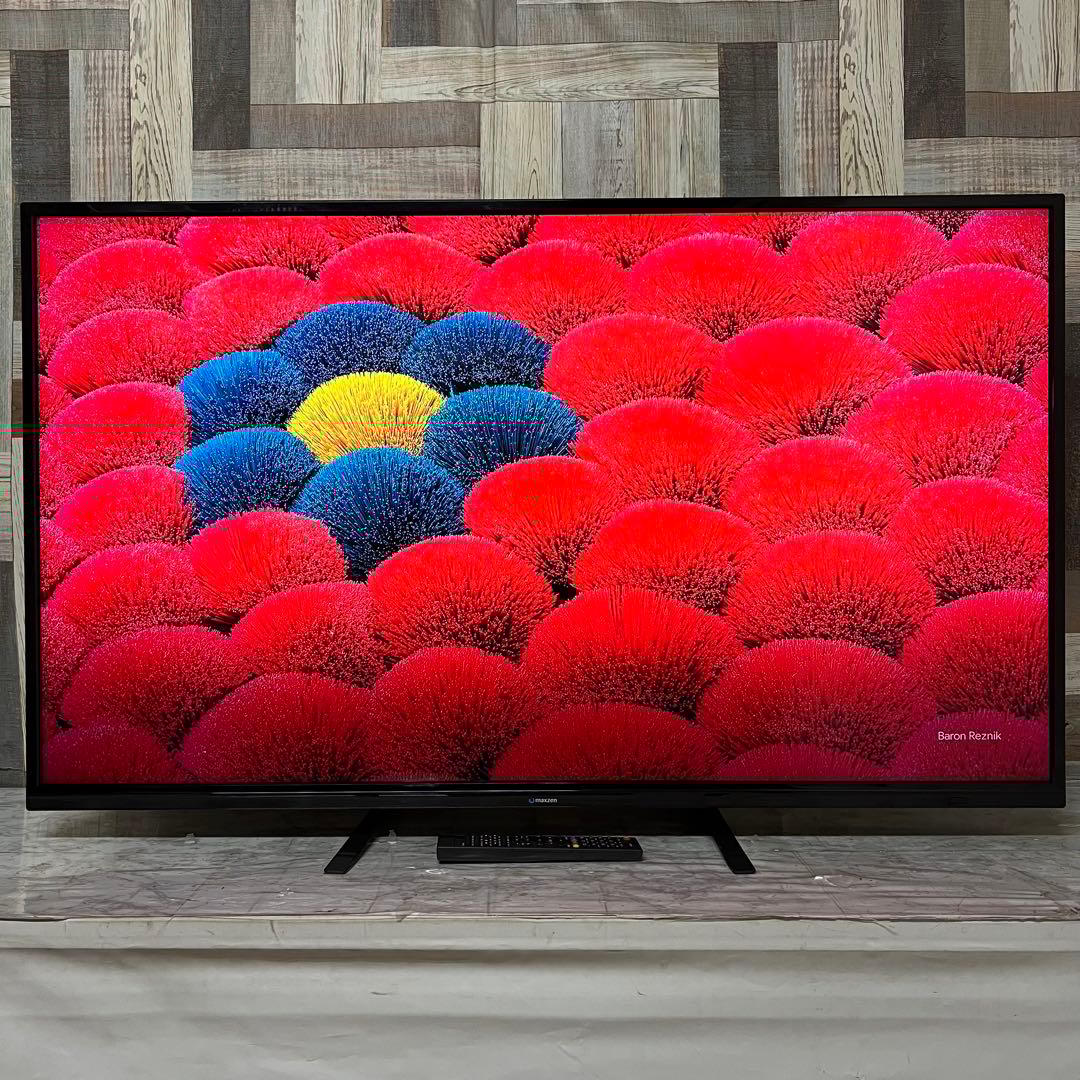 即日受渡❣️全国送料込マクスゼン50型4K液晶テレビ外付HDD対応新品リモコン付