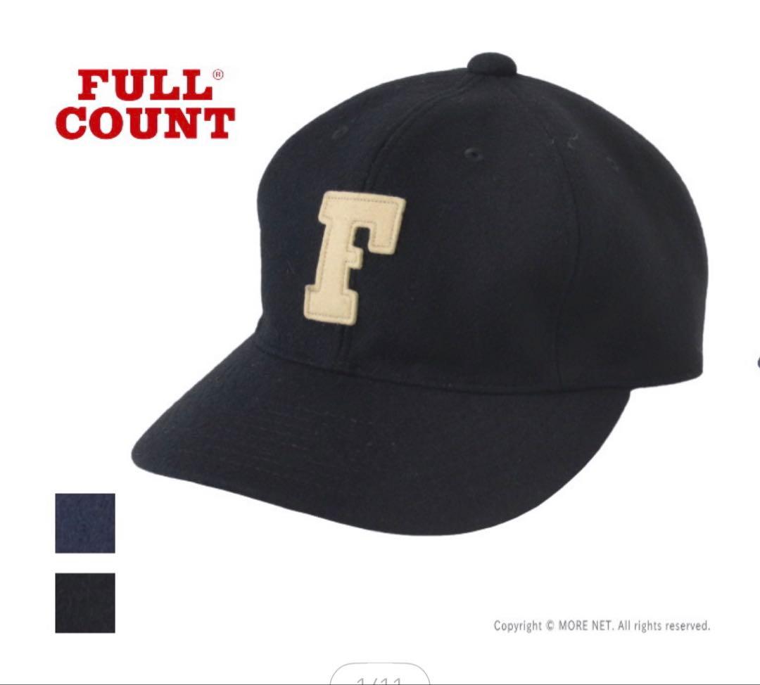 新作★フルカウント FULLCOUNT 6パネルメルトンベースボールキャップ 黒