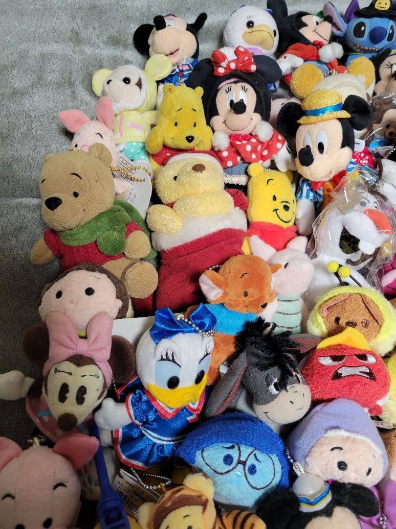 ディズニー ぬいぐるみ マスコット キーホルダー 大量 100点　まとめ売り