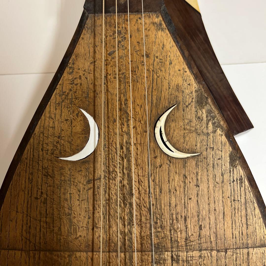 琵琶　撥つき　アンティーク　骨董