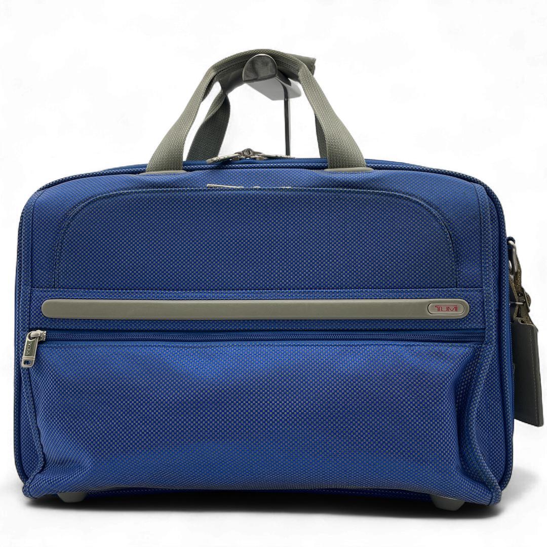 良品 TUMI ビジネスバッグ ナイロン ブルー 22121IN