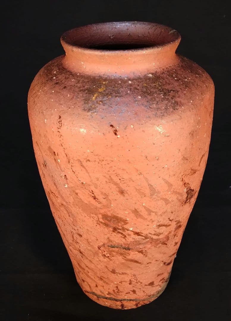 備前焼 南蛮手花生 古備前 錫繕い 漆繕い 古美術 桃山 江戸 花器 壷