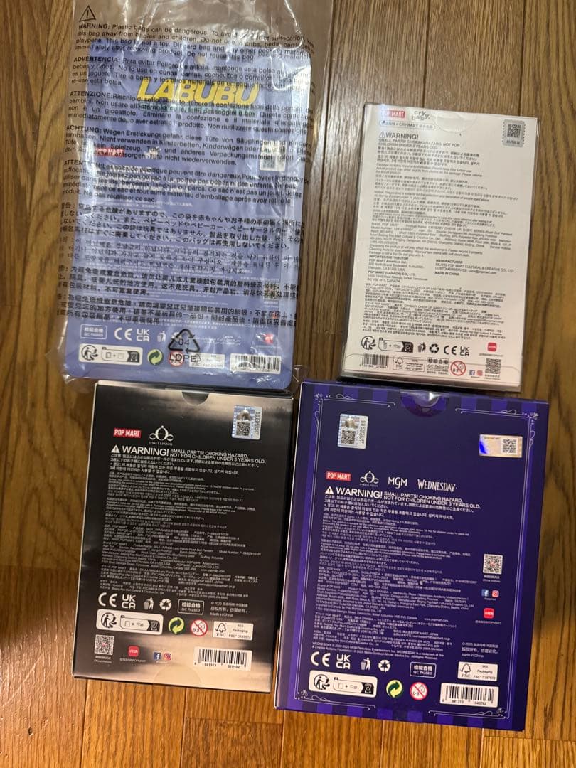 スカルパンダWednesday＆ panda＆LABUBU ＆ CRYBABY