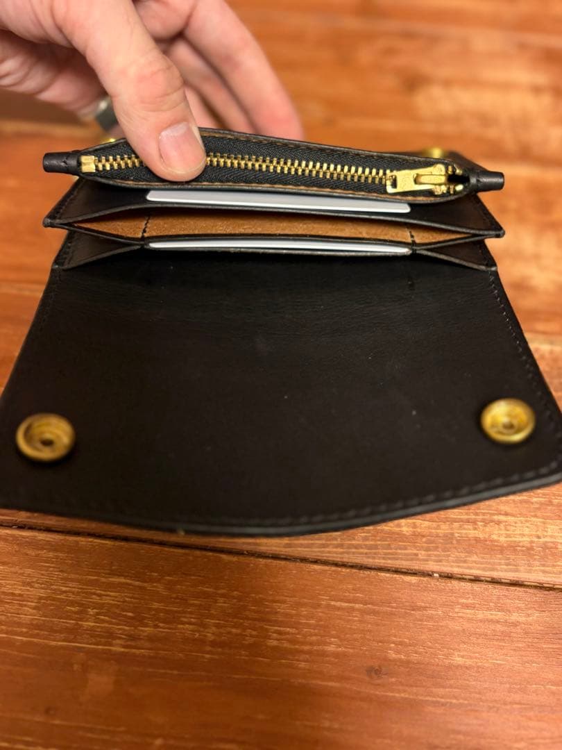 トラッカーウォレット TW-03 リアルクロコダイルカスタム 茶芯