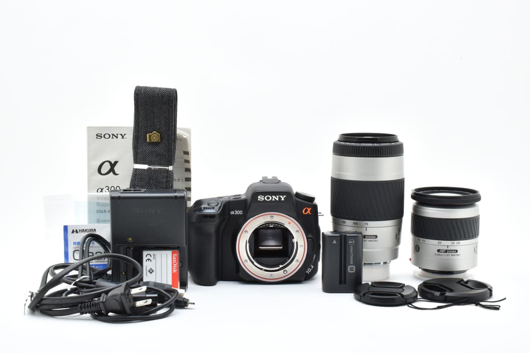 美品 Sony a300 スマホ転送OK ダブルレンズキット #8987