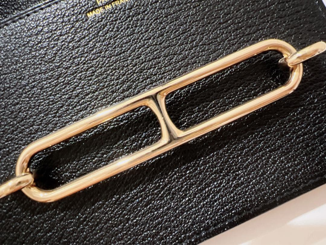 エルメス HERMES ルリ スリム 黒 パーマブラス