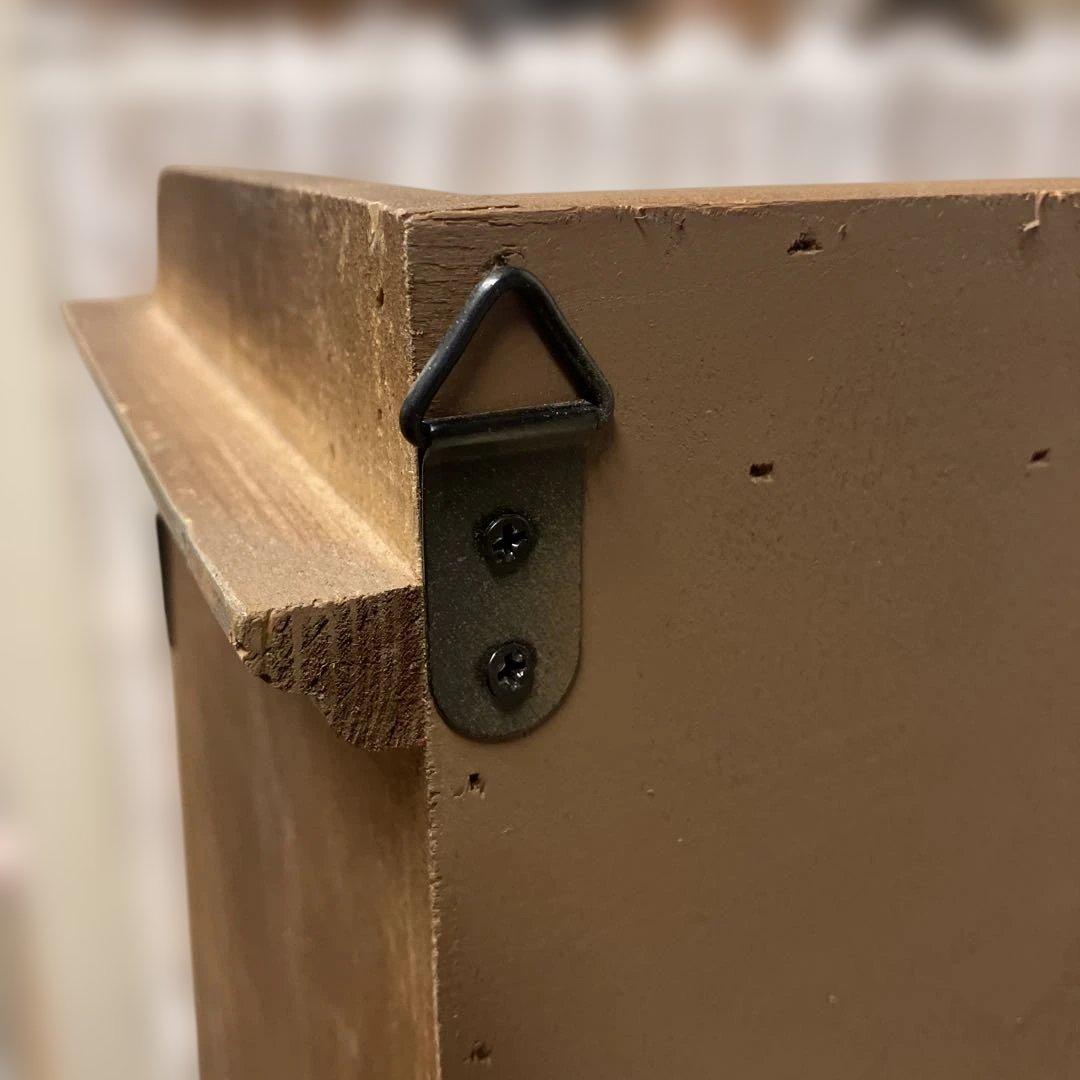 マニー グランシュマン 木製アンティーク風キャビネット ガラス2枚扉 引き出し6