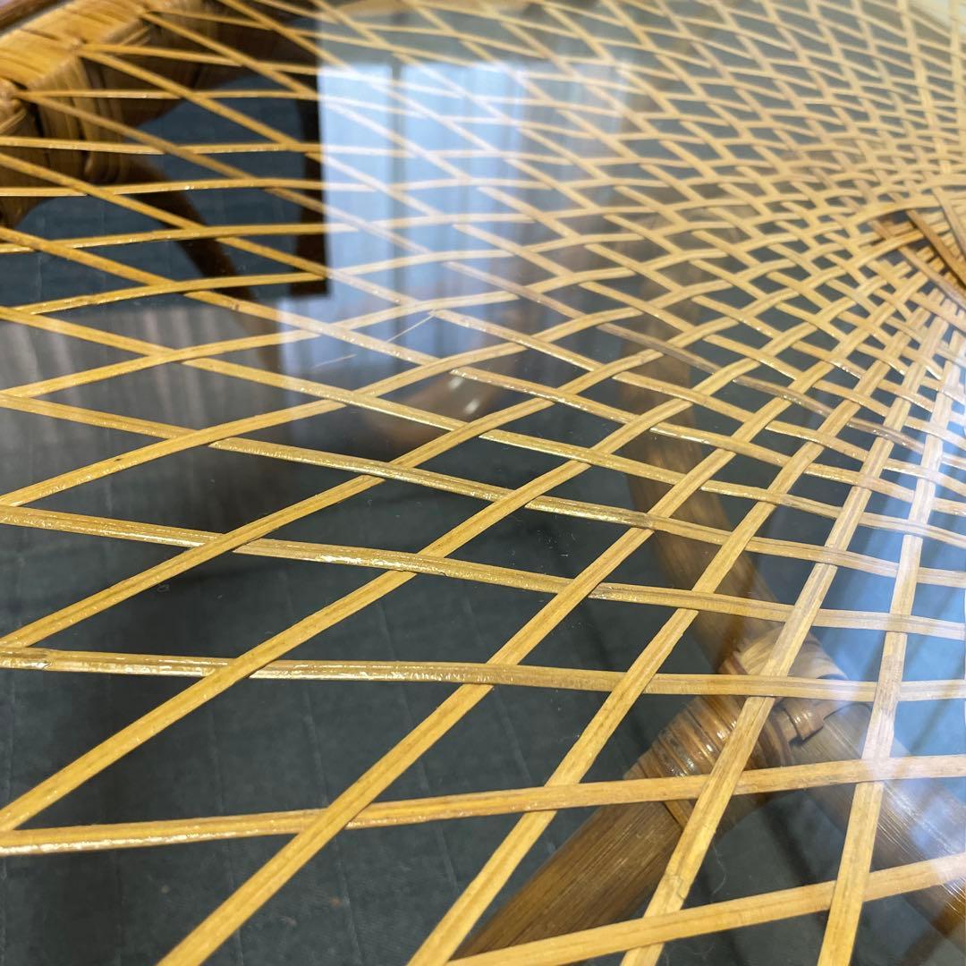 ラタンテーブル 丸テーブル