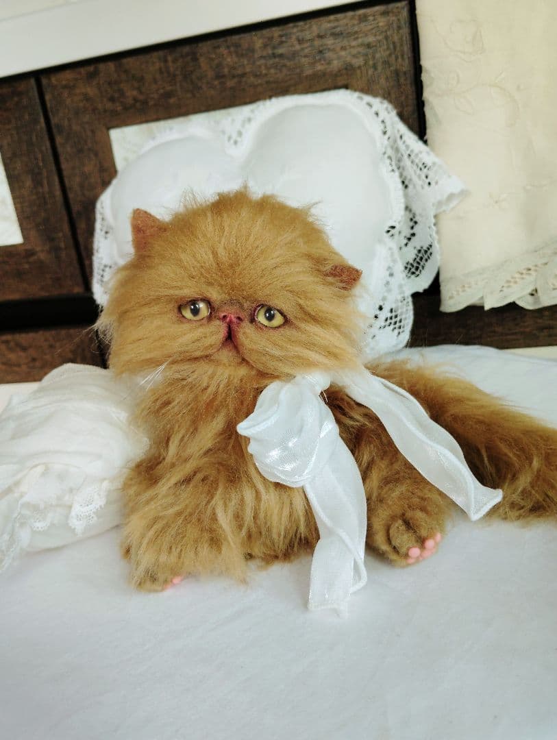 ちょっぴりお姉ちゃん♡エキゾチックロングヘア子猫ちゃん♡アートドール♡ぬいぐるみ