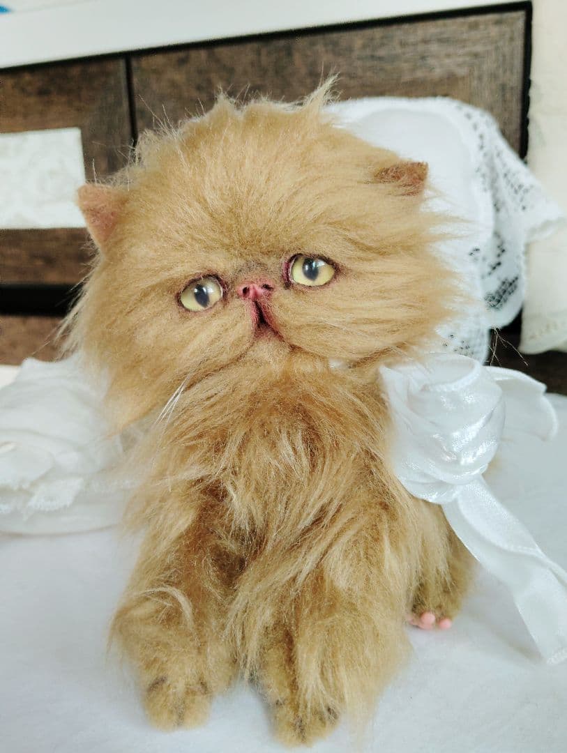 ちょっぴりお姉ちゃん♡エキゾチックロングヘア子猫ちゃん♡アートドール♡ぬいぐるみ