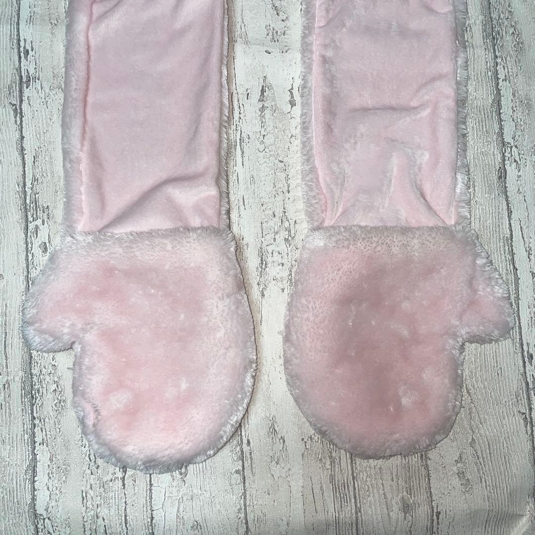 ディズニーマフラーファンキャップ　ピンク