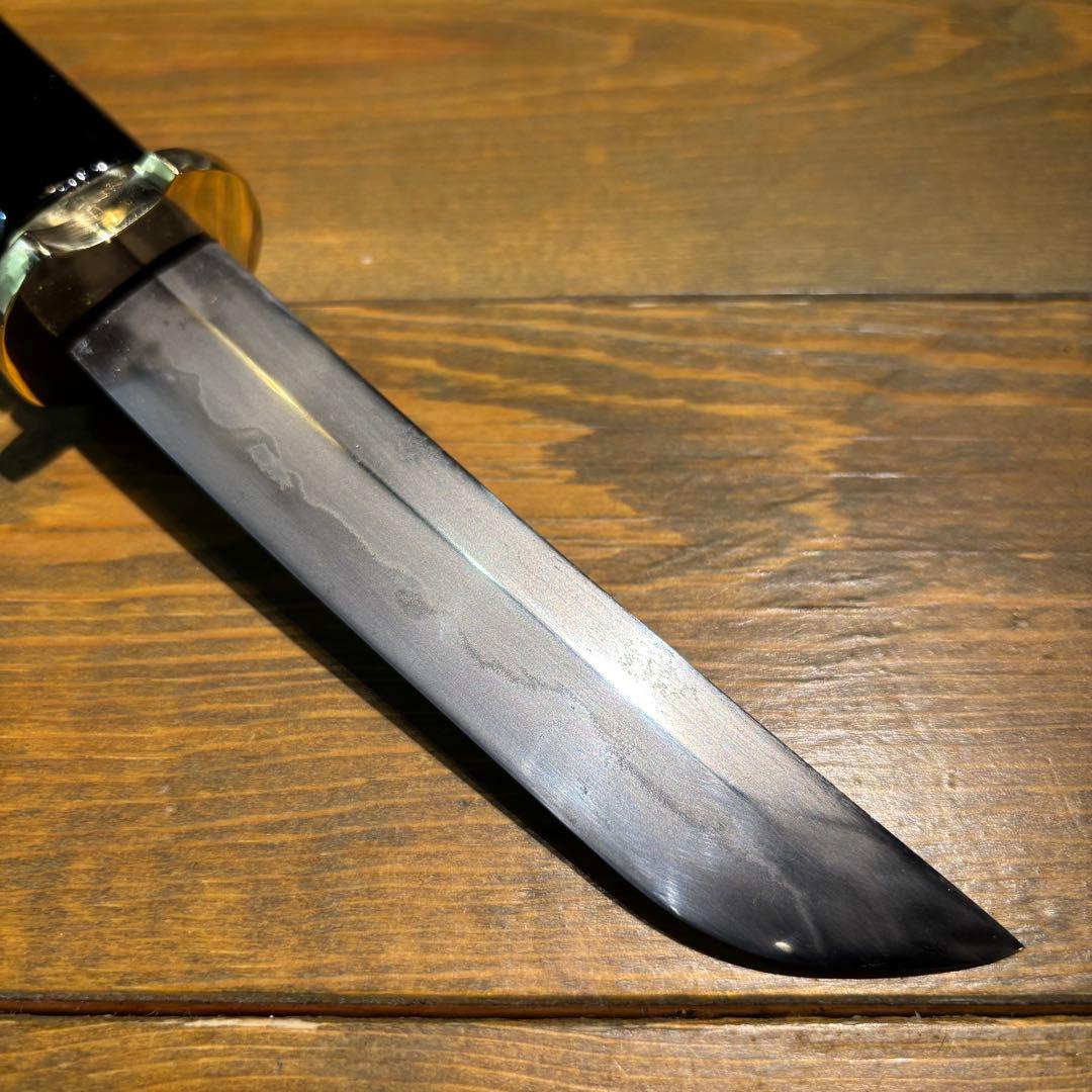 日本刀残欠クラフトナイフNo.75 政常 黒鞘