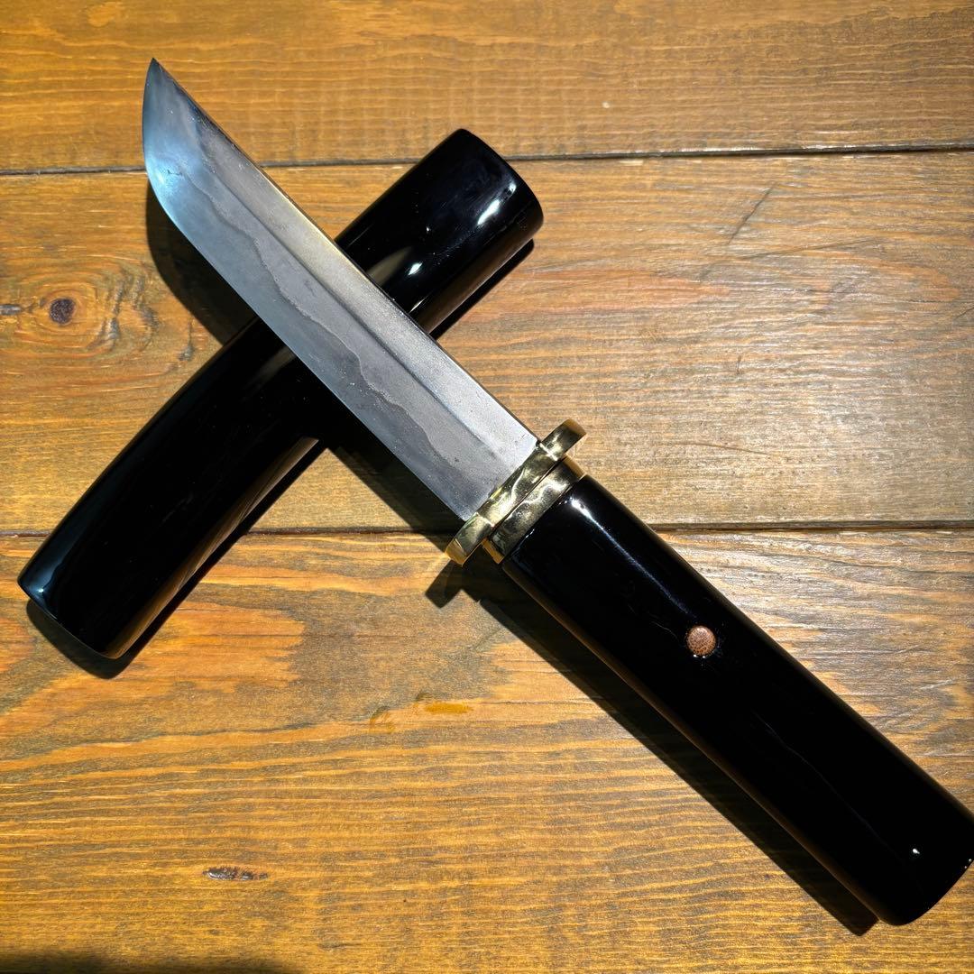 日本刀残欠クラフトナイフNo.75 政常 黒鞘