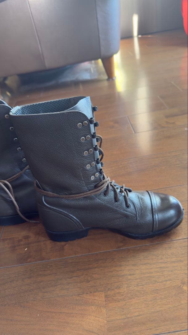 限定値下げ！希少　陸上自衛隊旧型半長靴25.5 スピードレース仕様