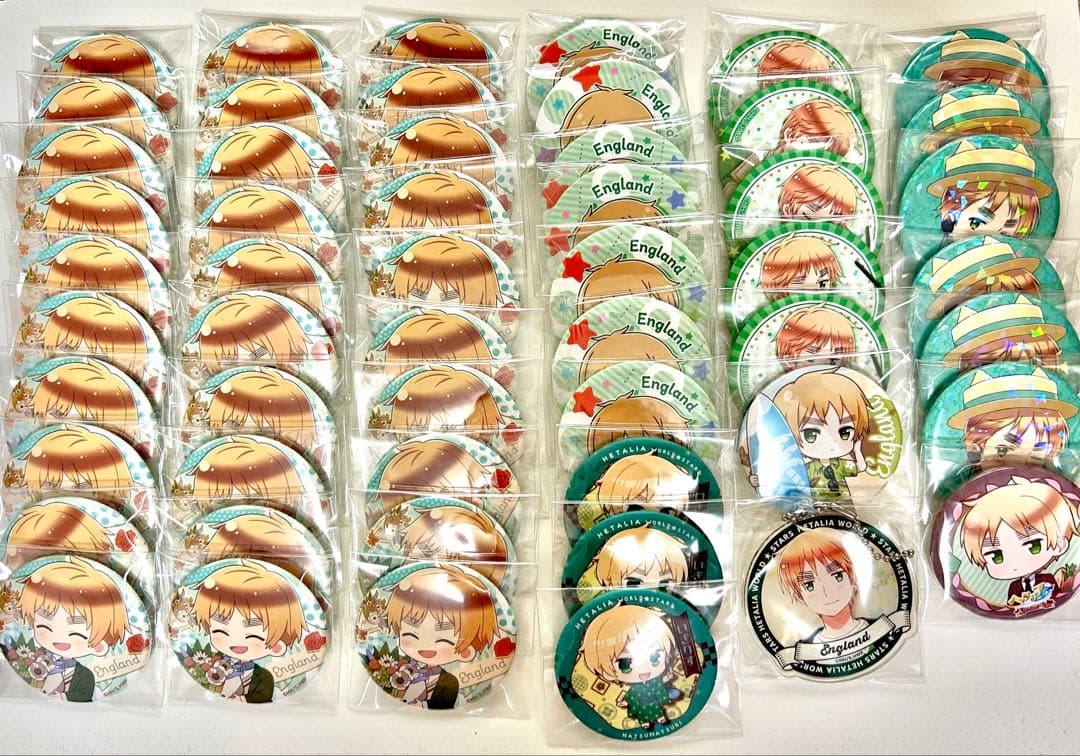 ヘタリア　イギリス　缶バッジ　メディコス　ドールテイラー　ぬいぐるみ　まとめ売り
