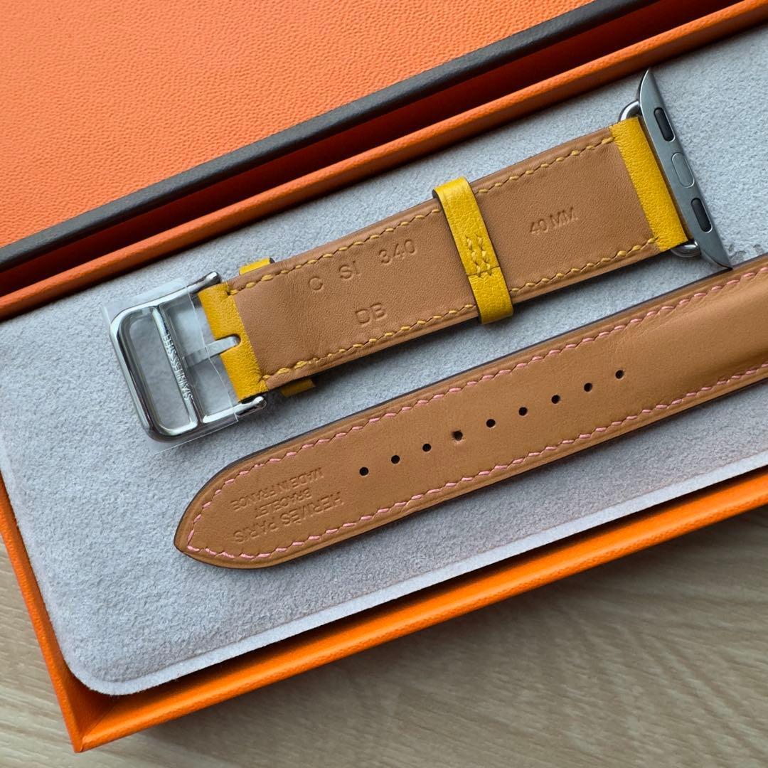 2029 Apple Watch エルメス　イエロー/ローズ　ドゥブルトゥール