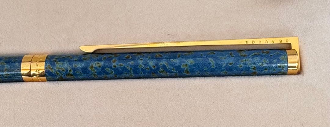 S.T. Dupont ボールペン 本体 青緑