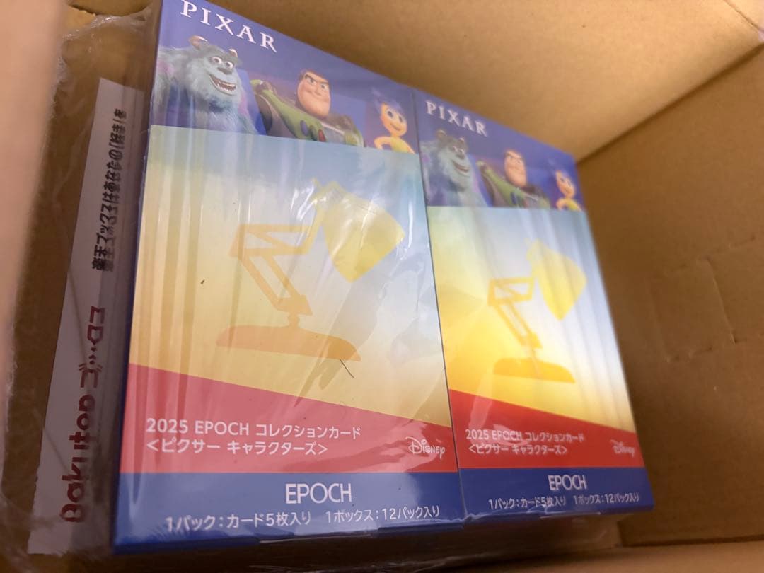 新品未開封 2BOX EPOCH ディズニーコレクションカード PIXAR