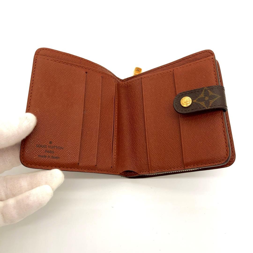 【極美品】箱付き！ルイヴィトン モノグラム ラウンドファスナー　二つ折り財布