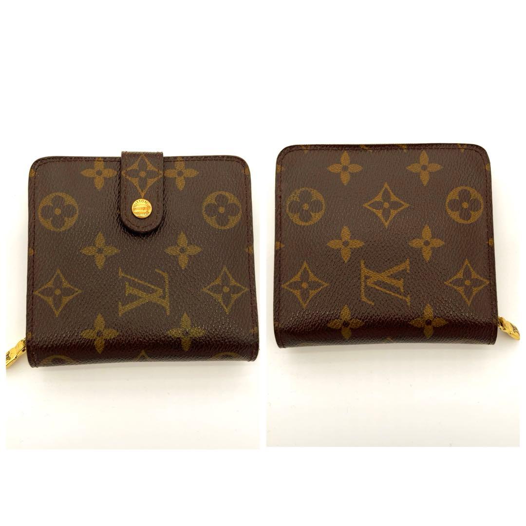 【極美品】箱付き！ルイヴィトン モノグラム ラウンドファスナー　二つ折り財布
