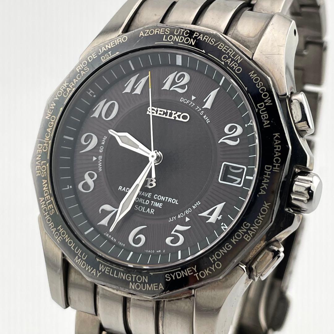 セイコー　ラジオウェーブコントロール　電波ソーラー　腕時計　動作未確認