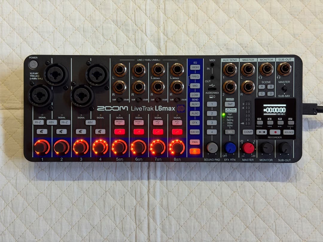 ZOOM LiveTrak L6max デジタルミキサー / レコーダー