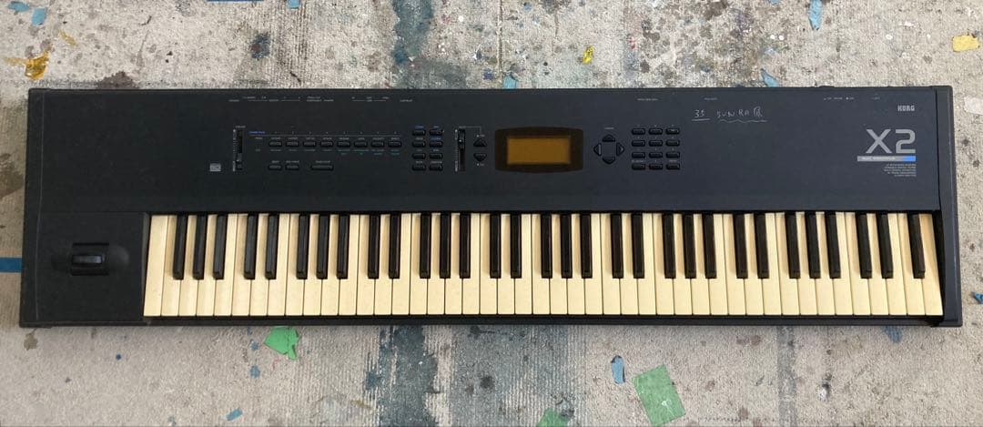 KORG X2 シンセサイザー キーボード 76鍵盤、台あり