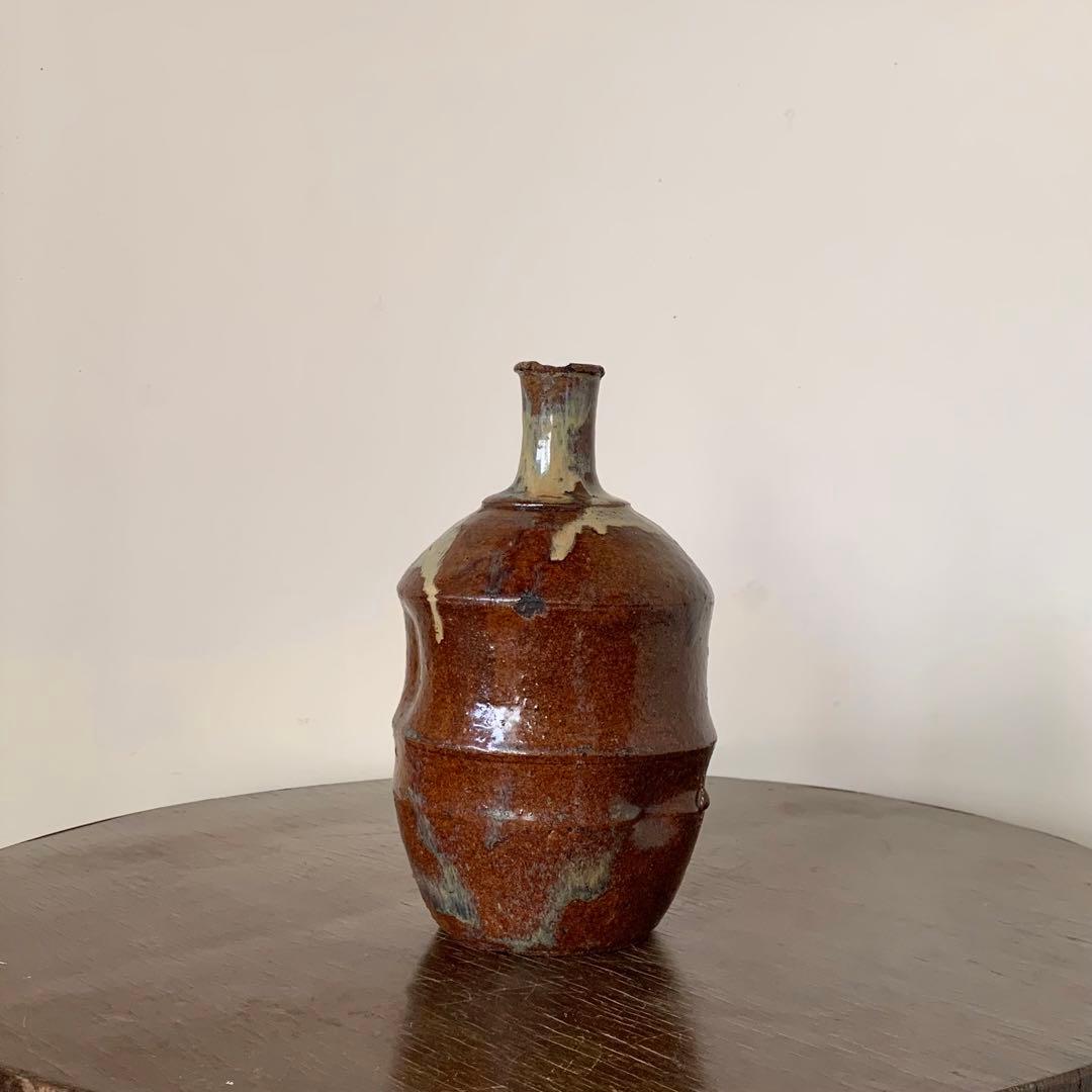 高取焼 小石原焼 上野焼 竹節瓶 油瓶 古美術 古道具 アンティーク
