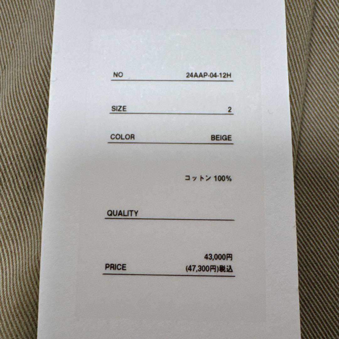 a.presse Type.2 Chino Trousers 新品未使用