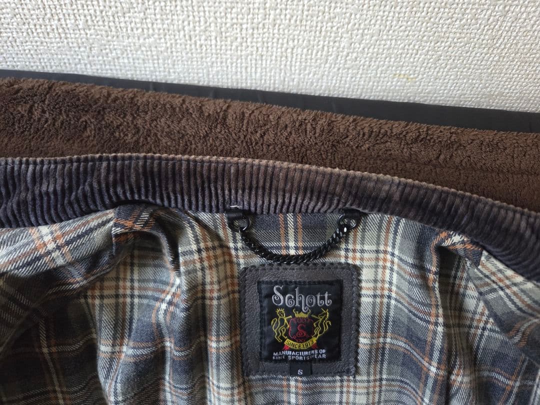 schott ライダース シングル ストライプ Sサイズ