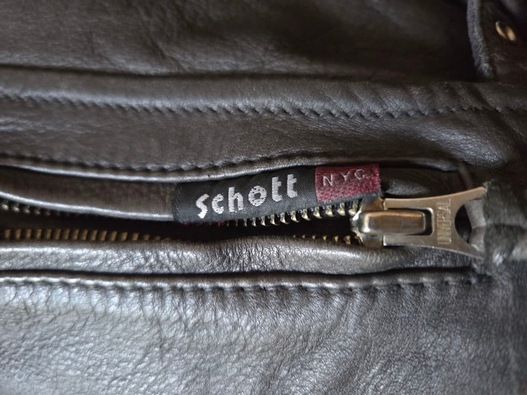 schott ライダース シングル ストライプ Sサイズ