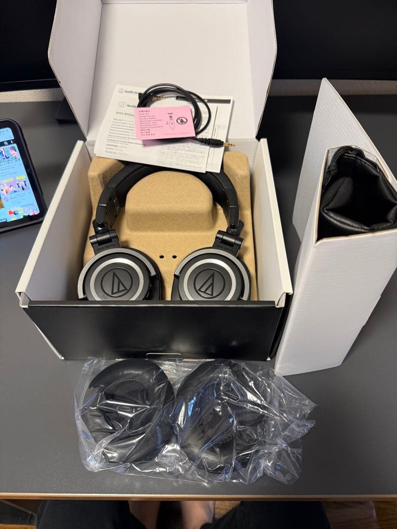 オーディオテクニカ　ATH-M50X BT2 メッシュイヤーパッド